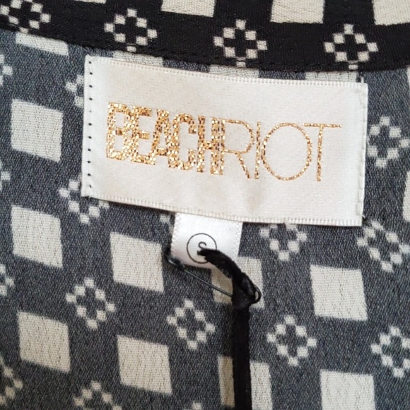 NWT Beach Riot Checkered Blake Blazer Small - Picture 5 of 6